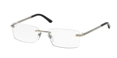 Bvlgari Bv1077tg 4080 Occhiali Da Vista Argentati Per Uomo (solo Montatura) In White