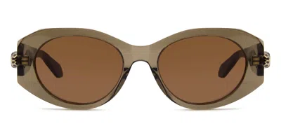 Bvlgari Bv40007i 48e Occhiali Da Sole Marroni Per Donna In Brown
