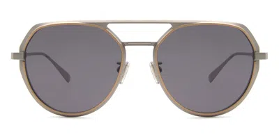 Bvlgari Bv40019u Polarized 17d Occhiali Da Sole Argentati Per Uomo In Silver