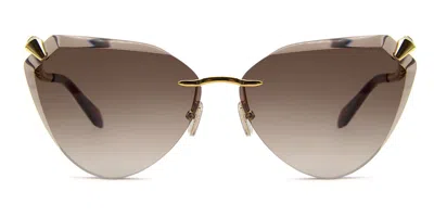 Bvlgari Bv40024u 32f Occhiali Da Sole Oro Per Donna In Multi