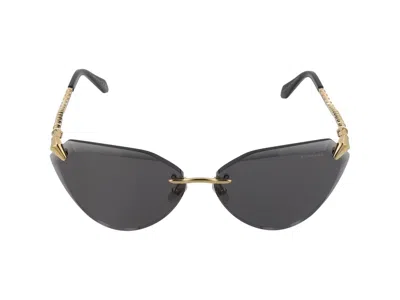 Bvlgari Bv40024u Rimless Sunglasses In White