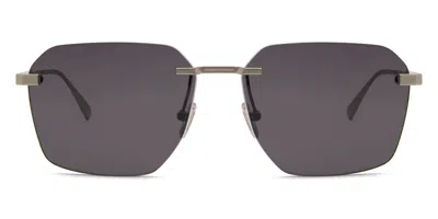 Bvlgari Bv40029u Polarized 17d Occhiali Da Sole Argentati Per Uomo In Silver