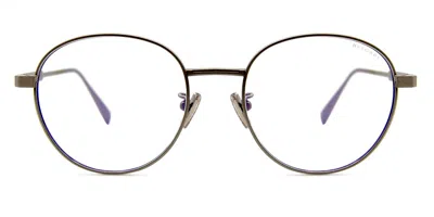 Bvlgari Bv50015u 017 Blu-light Block Occhiali Da Vista Argentati Per Uomo (solo Montatura) In Silver