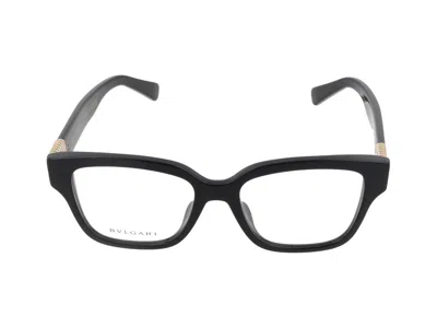 Bvlgari Bv50053i Square Frame Eyeglasses In Black