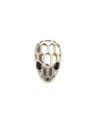 Pre-owned Bvlgari Bvgalri Serpenti Scarf Ring In Gold