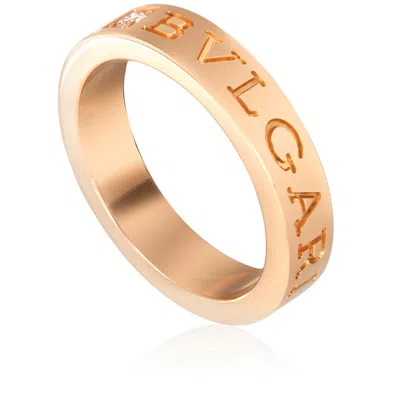 Bvlgari 18k Rose Gold Diamond Ring