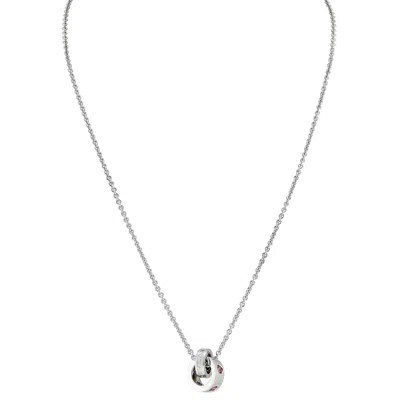 Bvlgari 18kt White Gold With Amethysts And Pink Tourmalines Necklace In ["white","purple","pink","gold Tone"]