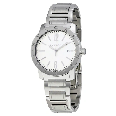 Bvlgari Automatic Silvered Opalin Dial Men's Watch 102110 In Metallic