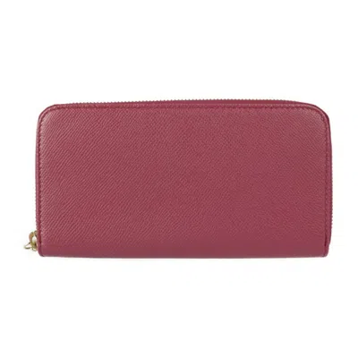Pre-owned Bvlgari Amethyst Pink Leather Coin Purse/coin Case () In Amethyst, Pink