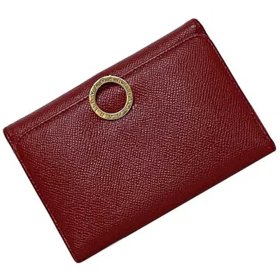 Pre-owned Bvlgari Bordeaux Wallet (bi-fold) ()