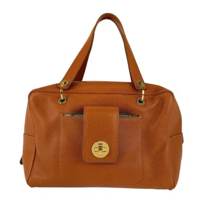 Pre-owned Bvlgari Brown Leather Boston Bag Handbag ()