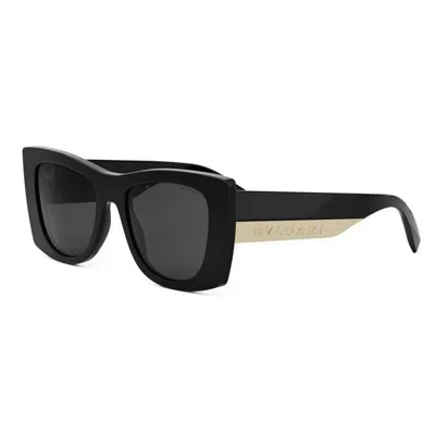 Bvlgari Bulgari Roma Butterfly Frame Sunglasses In Black