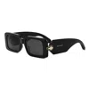 Bvlgari Bulgari Rectangular Frame Sunglasses In Black
