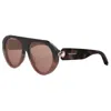 Bvlgari Serpenti Forever Acetate Aviator Sunglasses In Brown