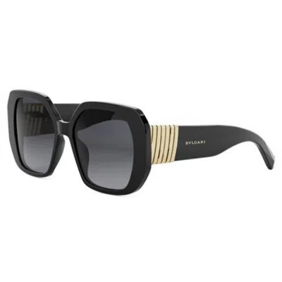Bvlgari Tubogas Square Acetate Sunglasses In Black