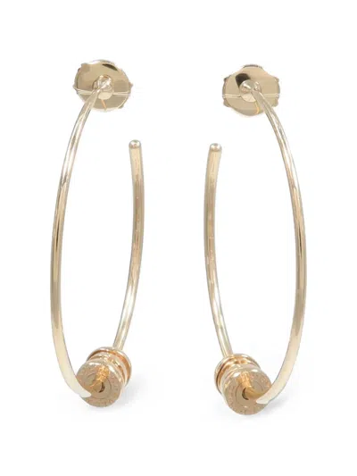 Pre-owned Bvlgari B-zero 1 Hoop Earrings In Pink