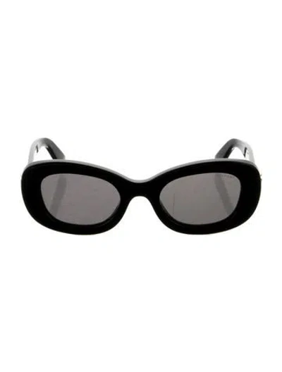 Pre-owned Bvlgari Bzero Oversize Sunglasses In Black