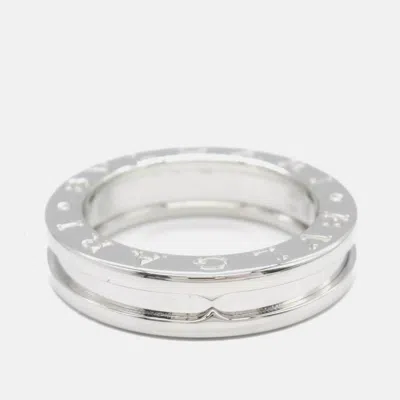 Pre-owned Bvlgari B.zero1 1-band 18k White Gold Ring Eu 49