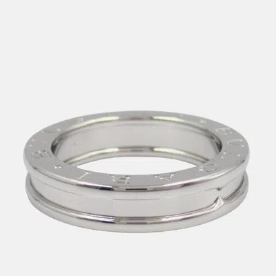 Pre-owned Bvlgari B.zero1 1-band 18k White Gold Ring Eu 50