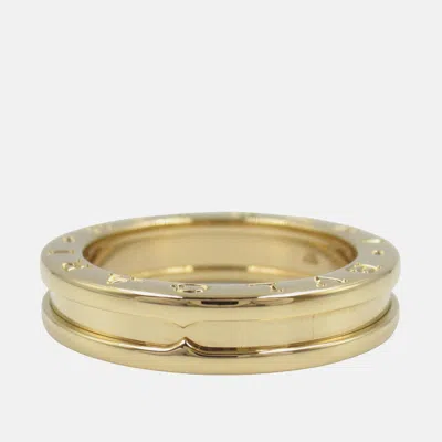 Pre-owned Bvlgari B.zero1 1-band 18k Yellow Gold Ring Eu 54