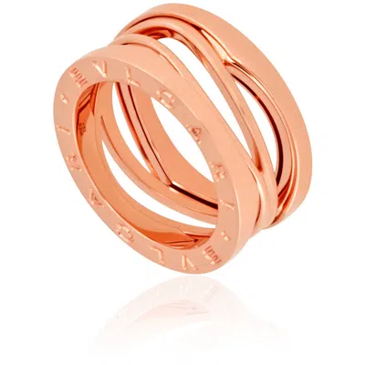 Bvlgari B.zero1 18k Pink Gold 3-band Ring