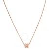 Bvlgari B.zero1 18k Pink Gold Diamond Necklace In Multi