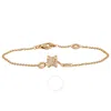 Bvlgari B.zero1 18k Pink Gold Diamond Pave Bracelet 350897
