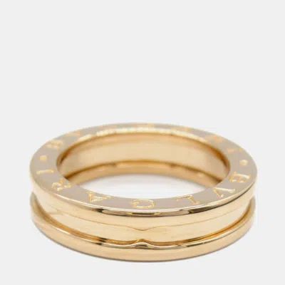 Pre-owned Bvlgari B.zero1 18k Rose Gold Band Ring Eu 49