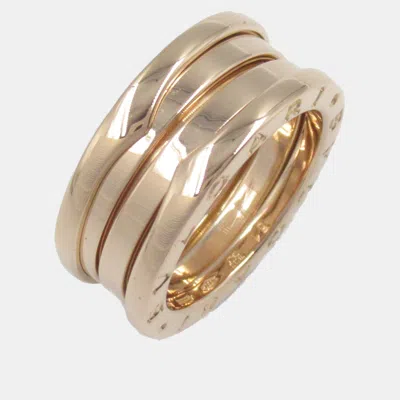 Pre-owned Bvlgari B.zero1 18k Rose Gold Band Ring Eu 51