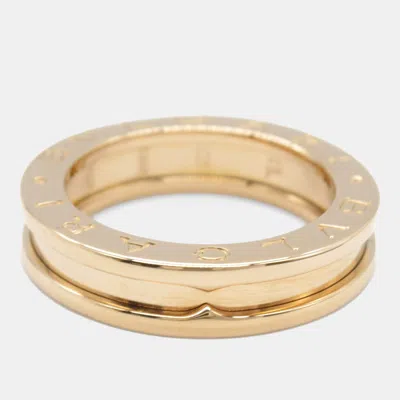 Pre-owned Bvlgari B.zero1 18k Rose Gold Ring Eu 51