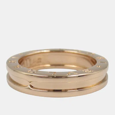 Pre-owned Bvlgari B.zero1 18k Rose Gold Ring Eu 53