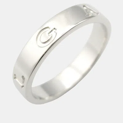 Pre-owned Bvlgari B.zero1 18k White Gold Band Ring Eu 51