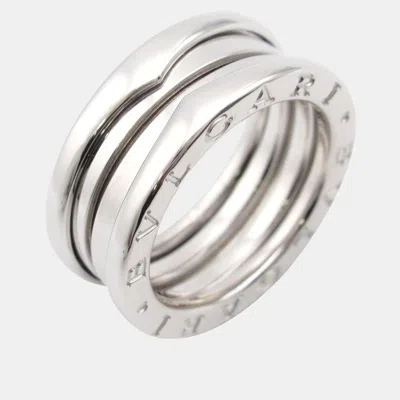 Pre-owned Bvlgari B.zero1 18k White Gold Band Ring Eu 52