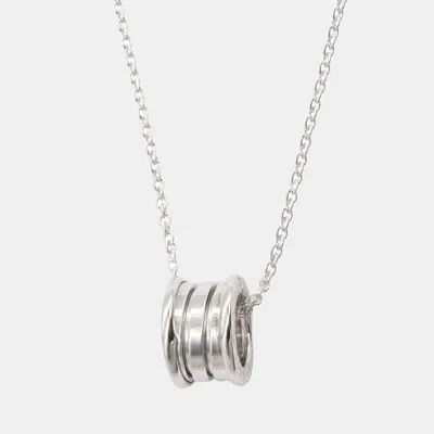 Pre-owned Bvlgari B.zero1 18k White Gold Pendant Necklace
