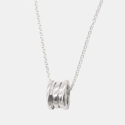 Pre-owned Bvlgari B.zero1 18k White Gold Pendant Necklace