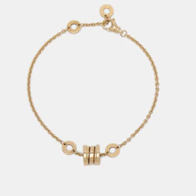 Pre-owned Bvlgari B.zero1 18k Yellow Gold Bracelet