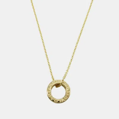 Pre-owned Bvlgari B.zero1 18k Yellow Gold Necklace