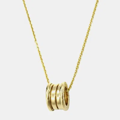 Pre-owned Bvlgari B.zero1 18k Yellow Gold Pendant Necklace