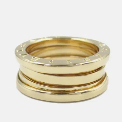 Pre-owned Bvlgari B.zero1 18k Yellow Gold Ring Eu 52