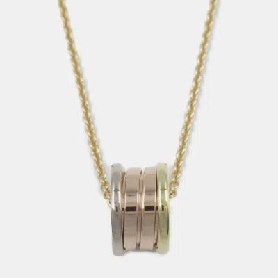 Pre-owned Bvlgari B.zero1 18k Yellow Rose And White Gold Necklace