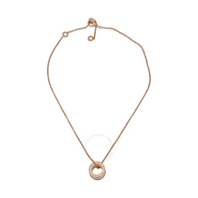 Bvlgari B.zero1 18kt Pink Gold And Ceramic Pendant With Chain 346082