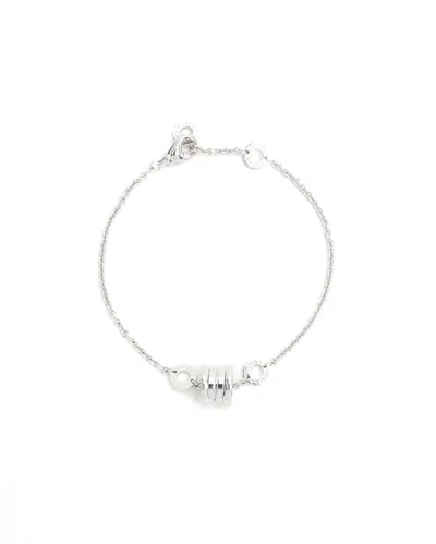 Bvlgari B.zero1 18kt White Gold Bracelet In Silver
