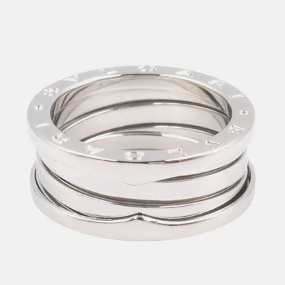 Pre-owned Bvlgari B.zero1 3-band White Gold Ring Eu 56