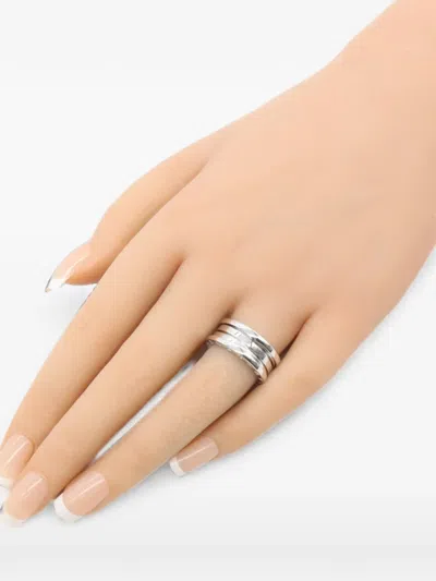 Pre-owned Bvlgari B-zero1 3-band Ring In Silver