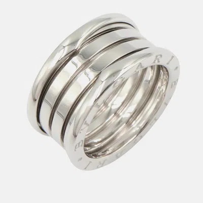 Pre-owned Bvlgari B.zero1 4-band 18k White Gold Ring Eu 56