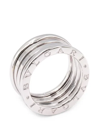 Pre-owned Bvlgari B-zero1 4-band Ring In Silver