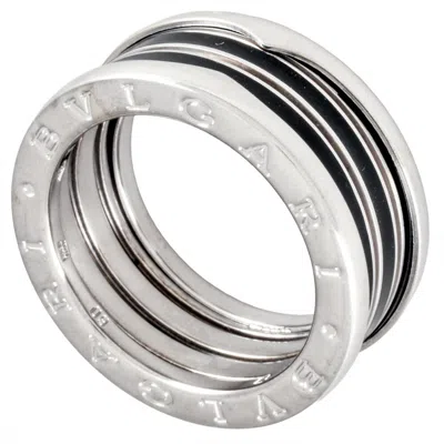 Pre-owned Bvlgari B.zero1 Black Enamel Lacquer Band Ring ()