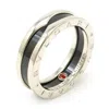 Bvlgari B.zero1 Black Silver Silver 925 Band Ring