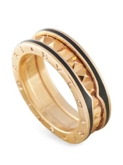 Pre-owned Bvlgari B.zero1 Ceramic Ring In Pink