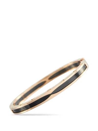 Pre-owned Bvlgari B.zero1 Ceramic Rose Gold Bracelet In Pink